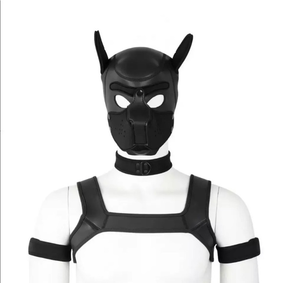 Dog Mask Soft Pup Cosplay Role Play - Picture 2 of 11